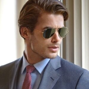 LIKE NEW RayBan Aviator Green Lenses RB3025 Men /Women Sunglasses